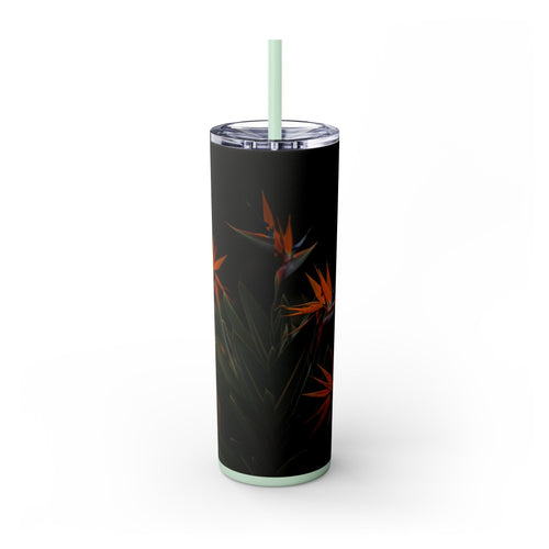 Skinny Tumbler with Straw – 20 oz Stainless Steel Cup
