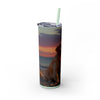Skinny Tumbler with Straw – 20 oz Stainless Steel Cup