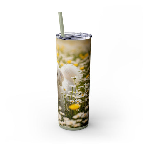 Skinny Tumbler with Straw – 20 oz Stainless Steel Cup