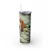 Skinny Tumbler with Straw – 20 oz Stainless Steel Cup