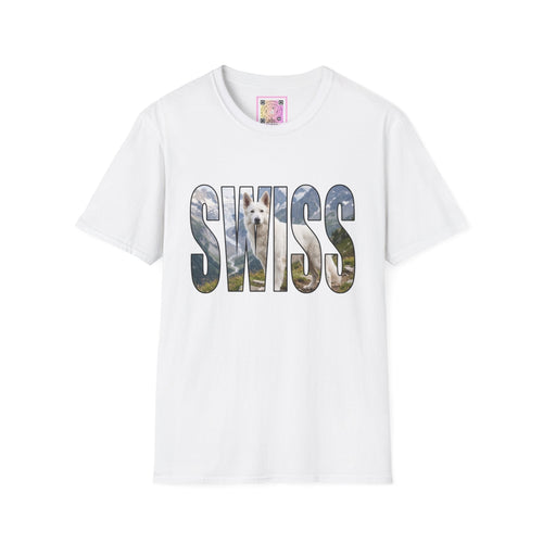 White Swiss Mountain Dog Tee Shirt