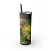 Skinny Tumbler with Straw – 20 oz Stainless Steel Cup
