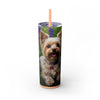 Skinny Tumbler with Straw – 20 oz Stainless Steel Cup