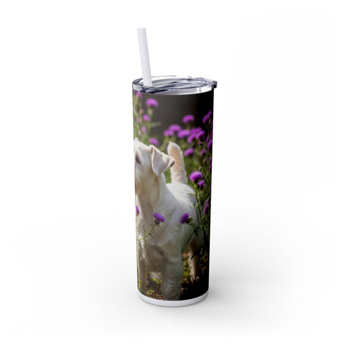 Skinny Tumbler with Straw – 20 oz Stainless Steel Cup