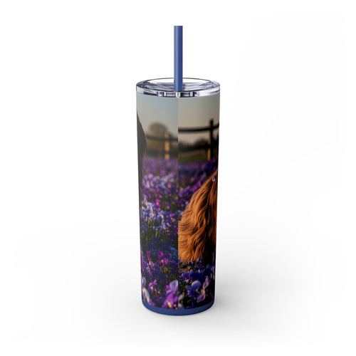 Skinny Tumbler with Straw – 20 oz Stainless Steel Cup