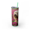Skinny Tumbler with Straw – 20 oz Stainless Steel Cup