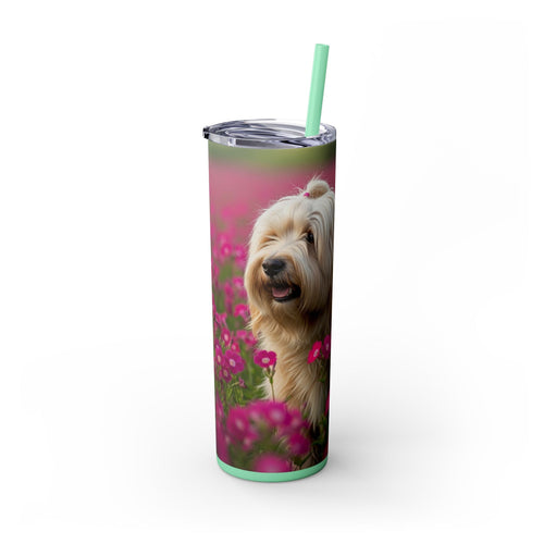 Skinny Tumbler with Straw – 20 oz Stainless Steel Cup