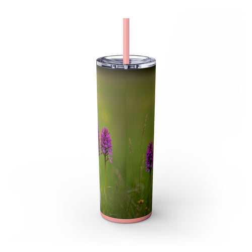 Skinny Tumbler with Straw – 20 oz Stainless Steel Cup