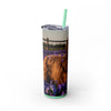 Skinny Tumbler with Straw – 20 oz Stainless Steel Cup