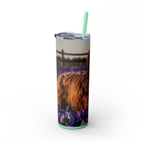 Skinny Tumbler with Straw – 20 oz Stainless Steel Cup