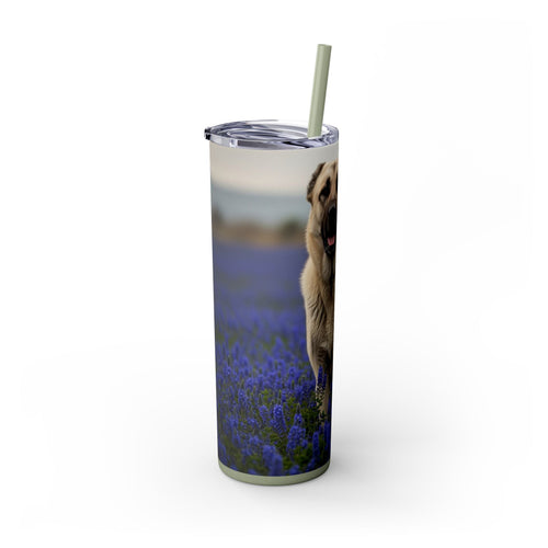 Skinny Tumbler with Straw – 20 oz Stainless Steel Cup