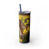 Skinny Tumbler with Straw – 20 oz Stainless Steel Cup