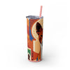 Skinny Tumbler with Straw – 20 oz Stainless Steel Cup