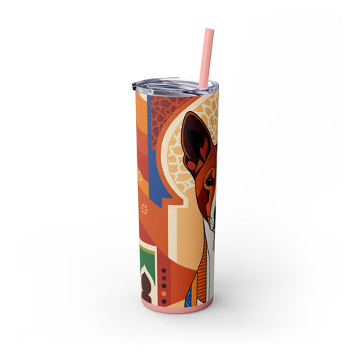 Skinny Tumbler with Straw – 20 oz Stainless Steel Cup