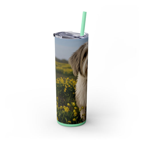 Skinny Tumbler with Straw – 20 oz Stainless Steel Cup