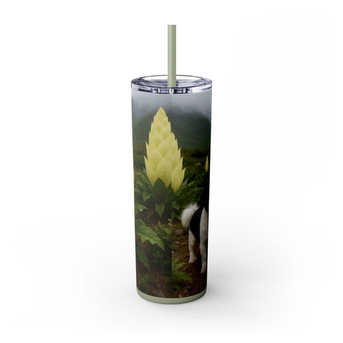 Skinny Tumbler with Straw – 20 oz Stainless Steel Cup