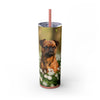 Skinny Tumbler with Straw – 20 oz Stainless Steel Cup