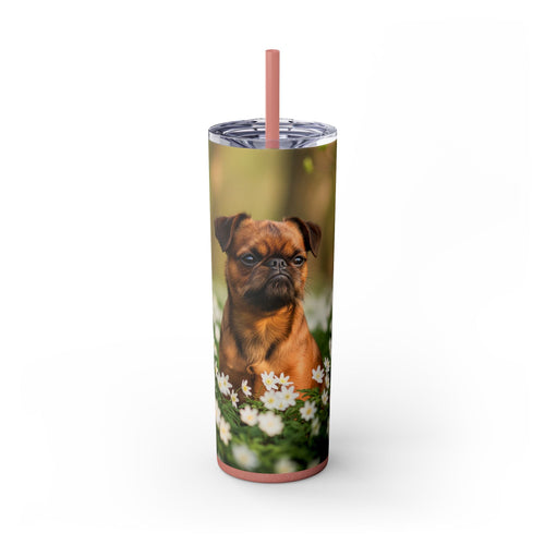 Skinny Tumbler with Straw – 20 oz Stainless Steel Cup