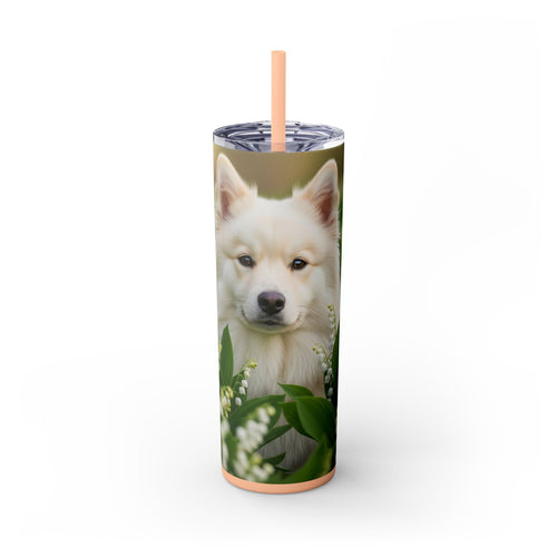 Skinny Tumbler with Straw – 20 oz Stainless Steel Cup