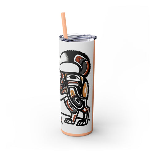 Skinny Tumbler with Straw – 20 oz Stainless Steel Cup
