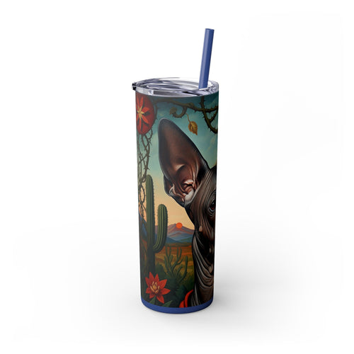 Skinny Tumbler with Straw – 20 oz Stainless Steel Cup