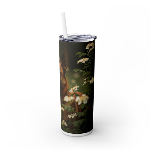Skinny Tumbler with Straw – 20 oz Stainless Steel Cup