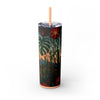 Skinny Tumbler with Straw – 20 oz Stainless Steel Cup