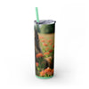 Skinny Tumbler with Straw – 20 oz Stainless Steel Cup