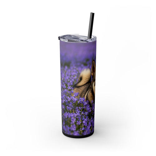 Skinny Tumbler with Straw – 20 oz Stainless Steel Cup