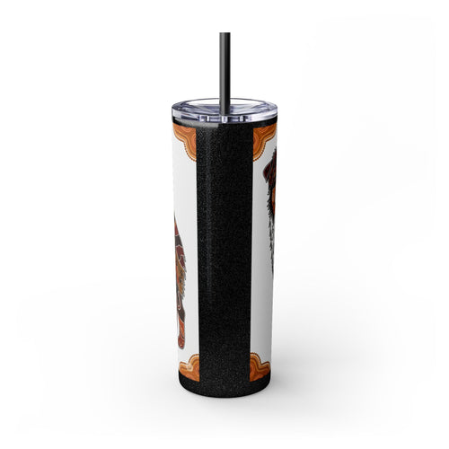 Skinny Tumbler with Straw – 20 oz Stainless Steel Cup