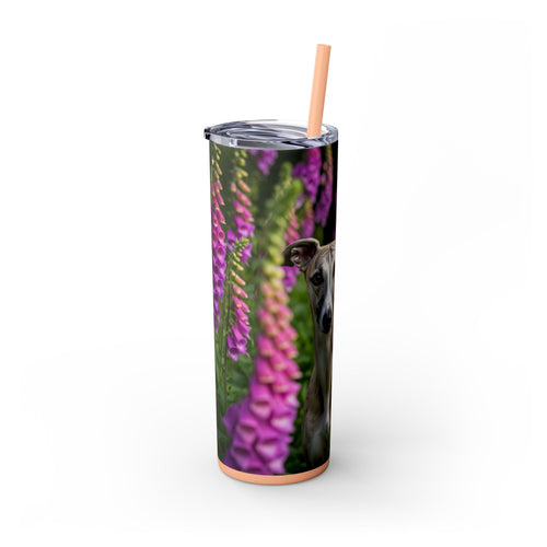 Skinny Tumbler with Straw – 20 oz Stainless Steel Cup
