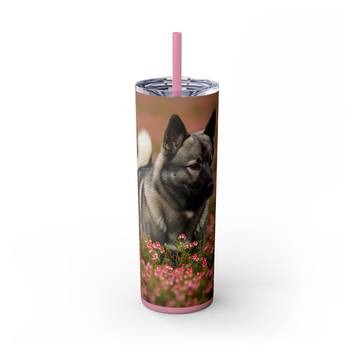 Skinny Tumbler with Straw – 20 oz Stainless Steel Cup