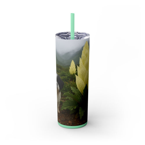Skinny Tumbler with Straw – 20 oz Stainless Steel Cup