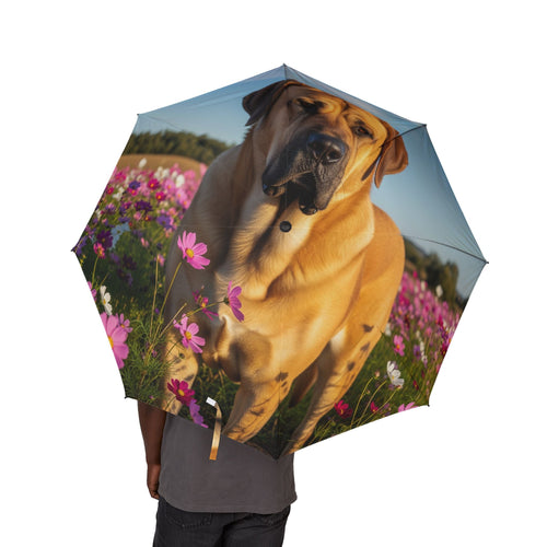 48 Semi-Automatic Umbrella – Windproof Large Travel Rain Umbrella