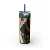 Skinny Tumbler with Straw – 20 oz Stainless Steel Cup