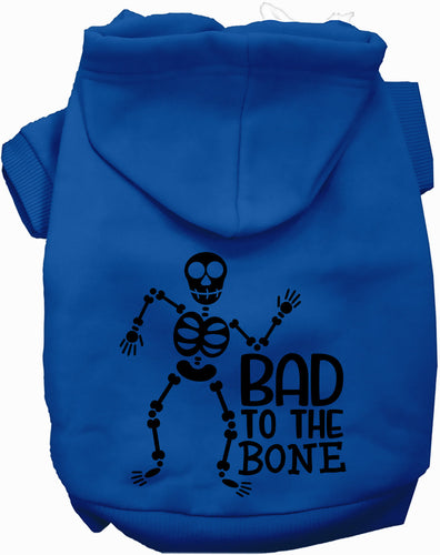 Bad to the Bone Halloween Pet Hoodie