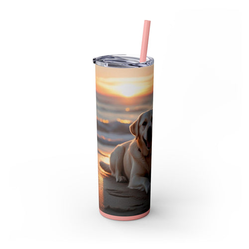 Skinny Tumbler with Straw – 20 oz Stainless Steel Cup