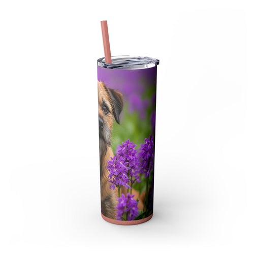 Skinny Tumbler with Straw – 20 oz Stainless Steel Cup
