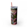 Skinny Tumbler with Straw – 20 oz Stainless Steel Cup