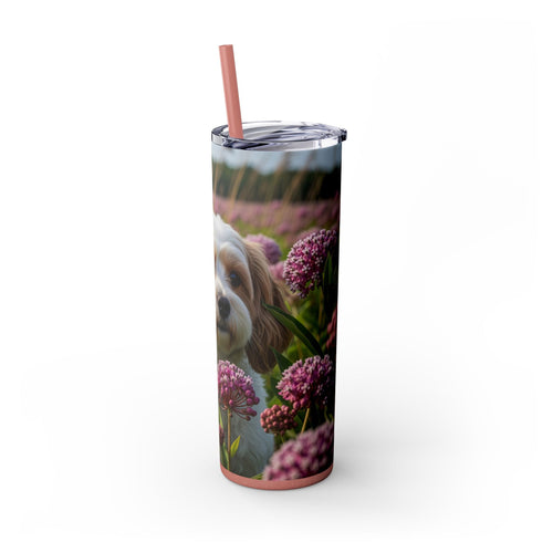 Skinny Tumbler with Straw – 20 oz Stainless Steel Cup