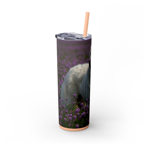 Skinny Tumbler with Straw – 20 oz Stainless Steel Cup