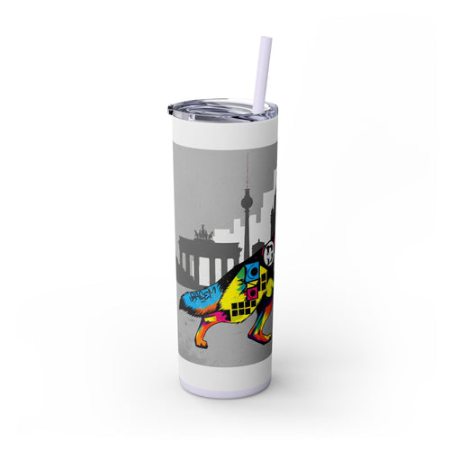 Skinny Tumbler with Straw – 20 oz Stainless Steel Cup