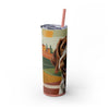Skinny Tumbler with Straw – 20 oz Stainless Steel Cup