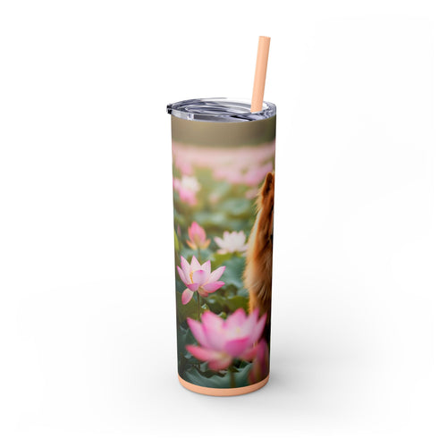 Skinny Tumbler with Straw – 20 oz Stainless Steel Cup