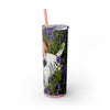 Skinny Tumbler with Straw – 20 oz Stainless Steel Cup