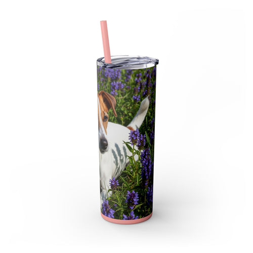 Skinny Tumbler with Straw – 20 oz Stainless Steel Cup