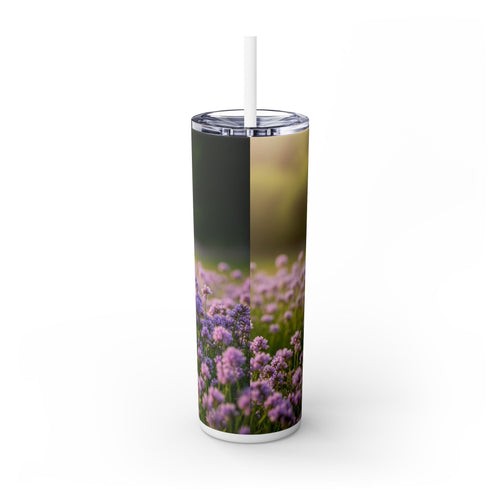 Skinny Tumbler with Straw – 20 oz Stainless Steel Cup