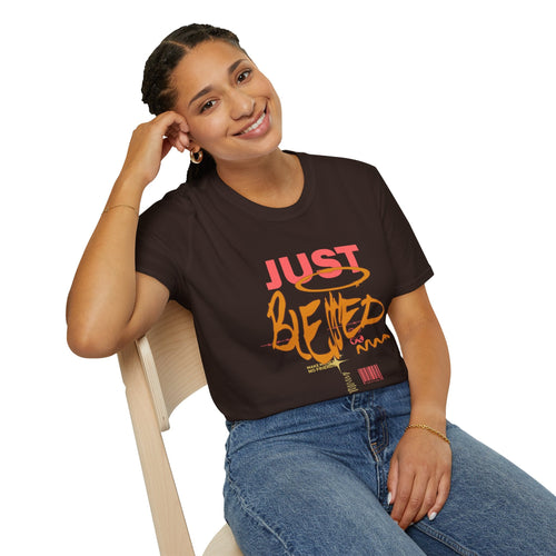 Just Blessed Graffiti Graphic Tee — Urban Faith Inspirational T-Shirt