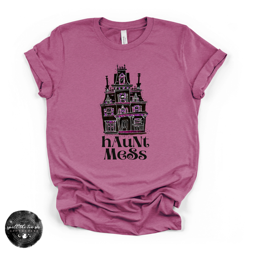 Haunt Mess Tee | Funny Halloween Ghost Graphic T-Shirt