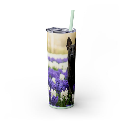 Skinny Tumbler with Straw – 20 oz Stainless Steel Cup